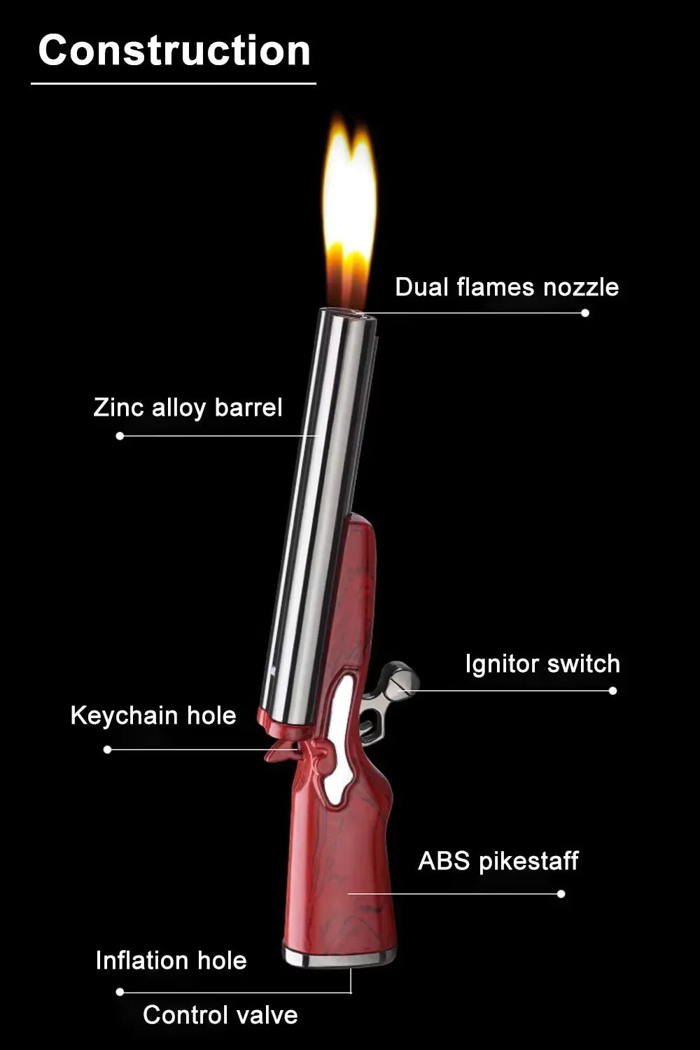 NAVOME™  Refillable Gas Kitchen Lighter